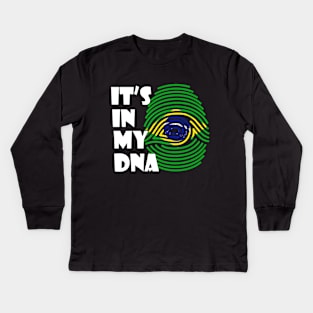 brazil Kids Long Sleeve T-Shirt